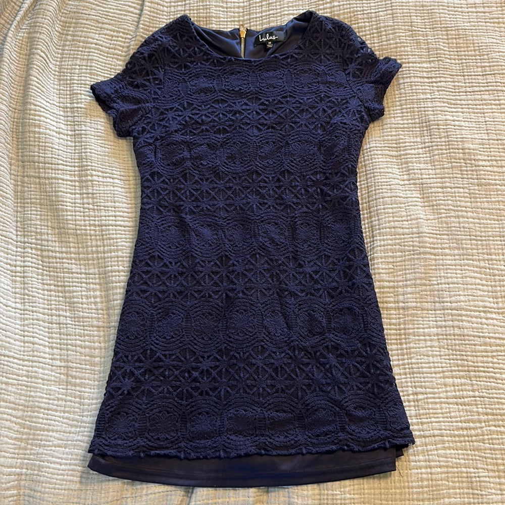 Lulus Navy Dress - Medium